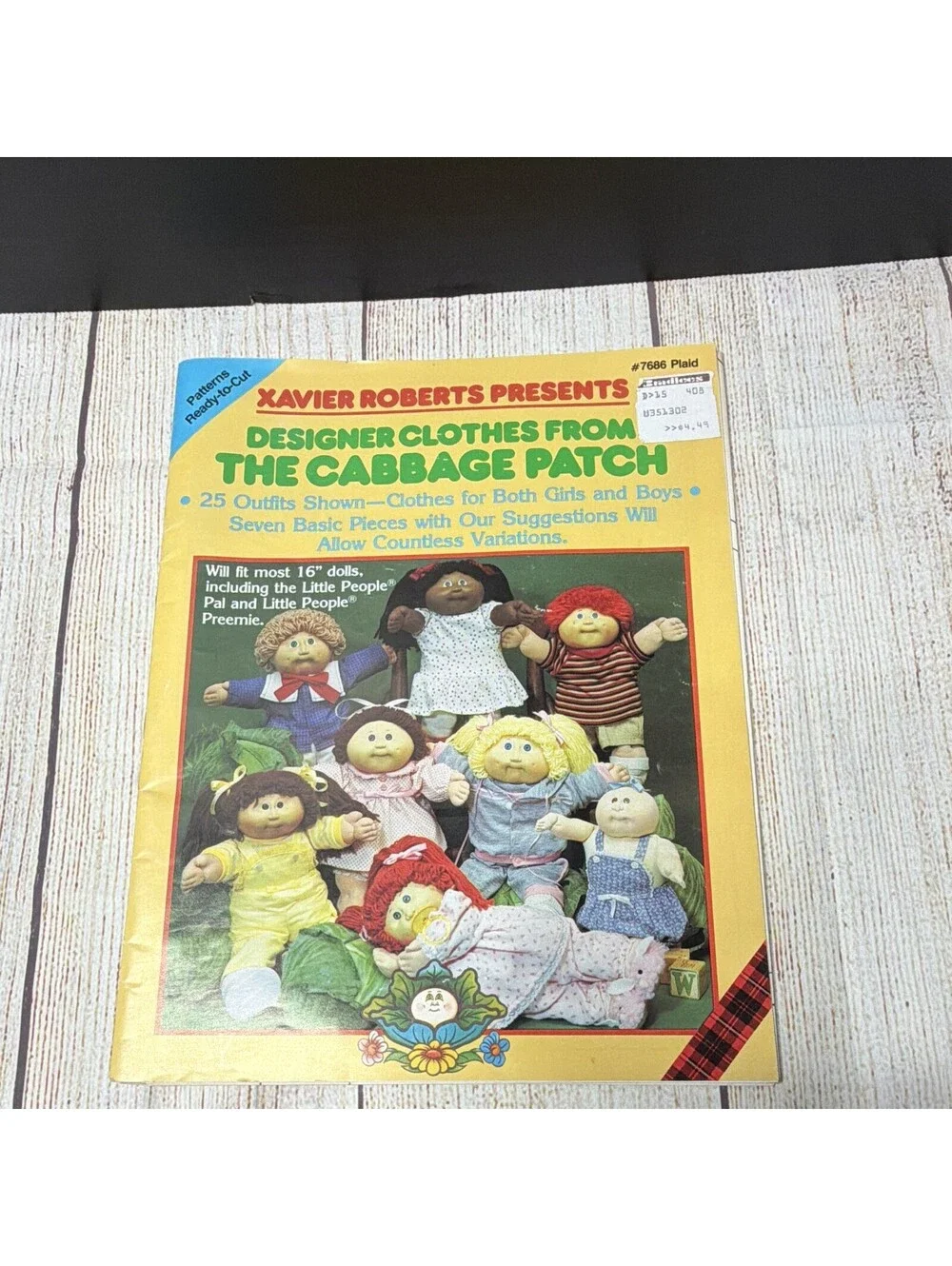 Butterick 6509 Vintage 1980s Cabbage Patch Kids Doll Clothing Pattern 16
